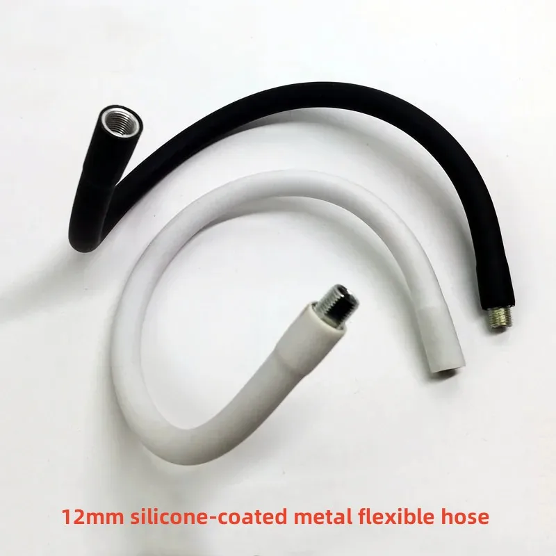 1PCS Dia12mm/16mm M10 Male Female Thread Soft Light Flexible Conduit DIY Metal Silicon Gooseneck Hose SerpentineTube Clamp Lamp