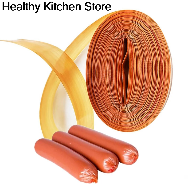 15M plastic Packing Film Diameter 21mm Packing Tools Sausage Casing Meat Packing Tools Meat Fillers Machine Nozzle Filler Shell