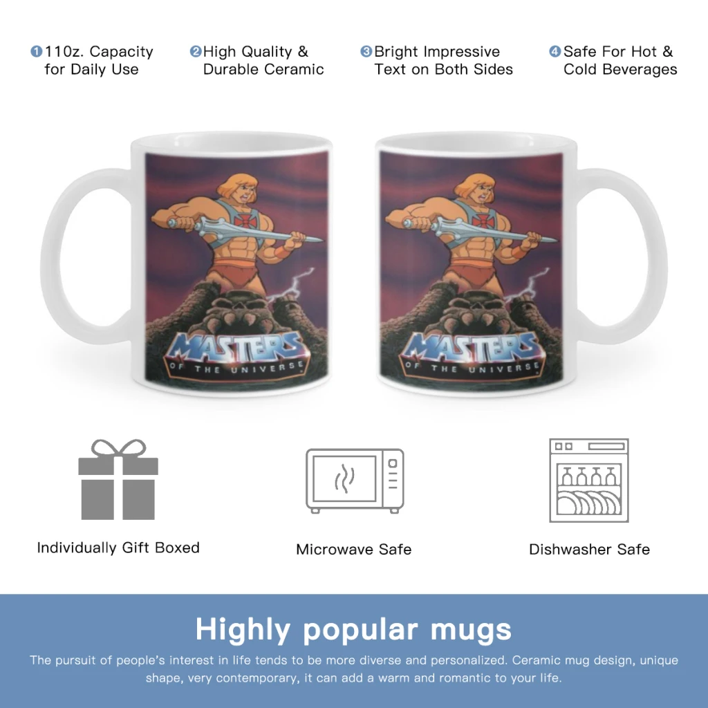 

He Man Masters Of Universe Mug 11oz Ceramic Coffee Mug Friends Birthday Gift Mug