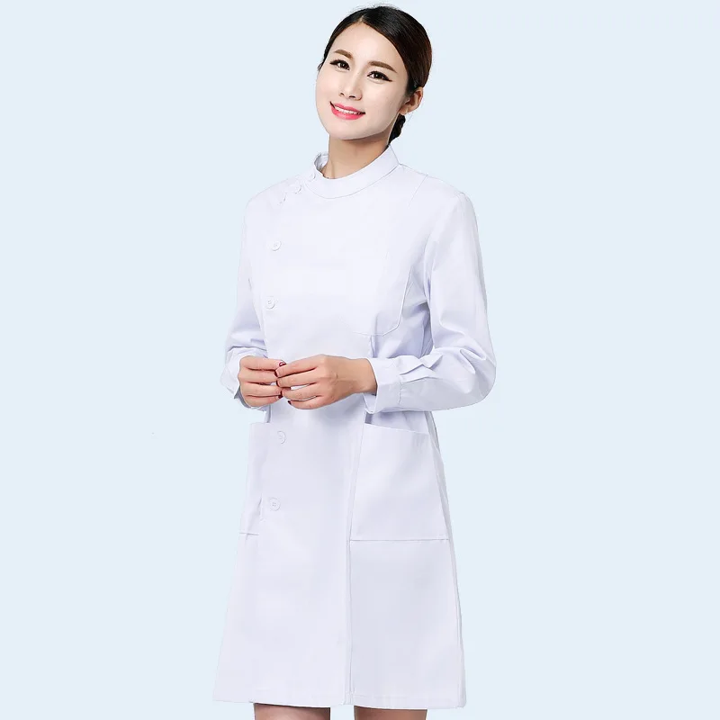 

New Breed of Female Nurses Medical Uniform Outfit Lab Robe Beauty Salon Receive Waist Workwear Nurse Clothing Sanitary Costume