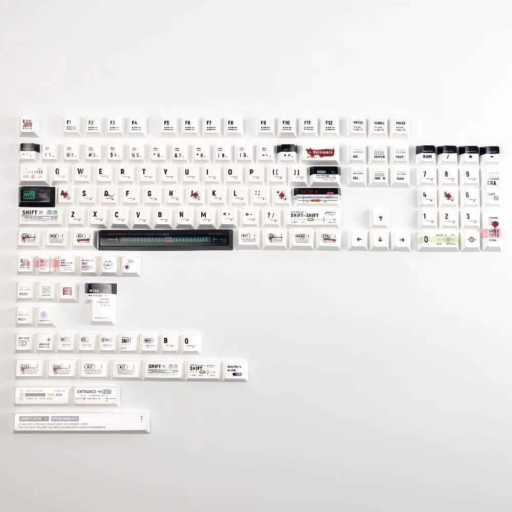 1 Set Biomimetic Era Keycaps PBT Dye Subbed Key Caps Cherry Profile Keycap Similar To Baking Ceramics Bright surface