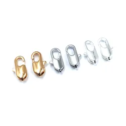 10Pcs/lot 5*12mm Lobster Clasps Connector For Bracelet Necklace Chains DIY Jewelry Making Findings Supplies