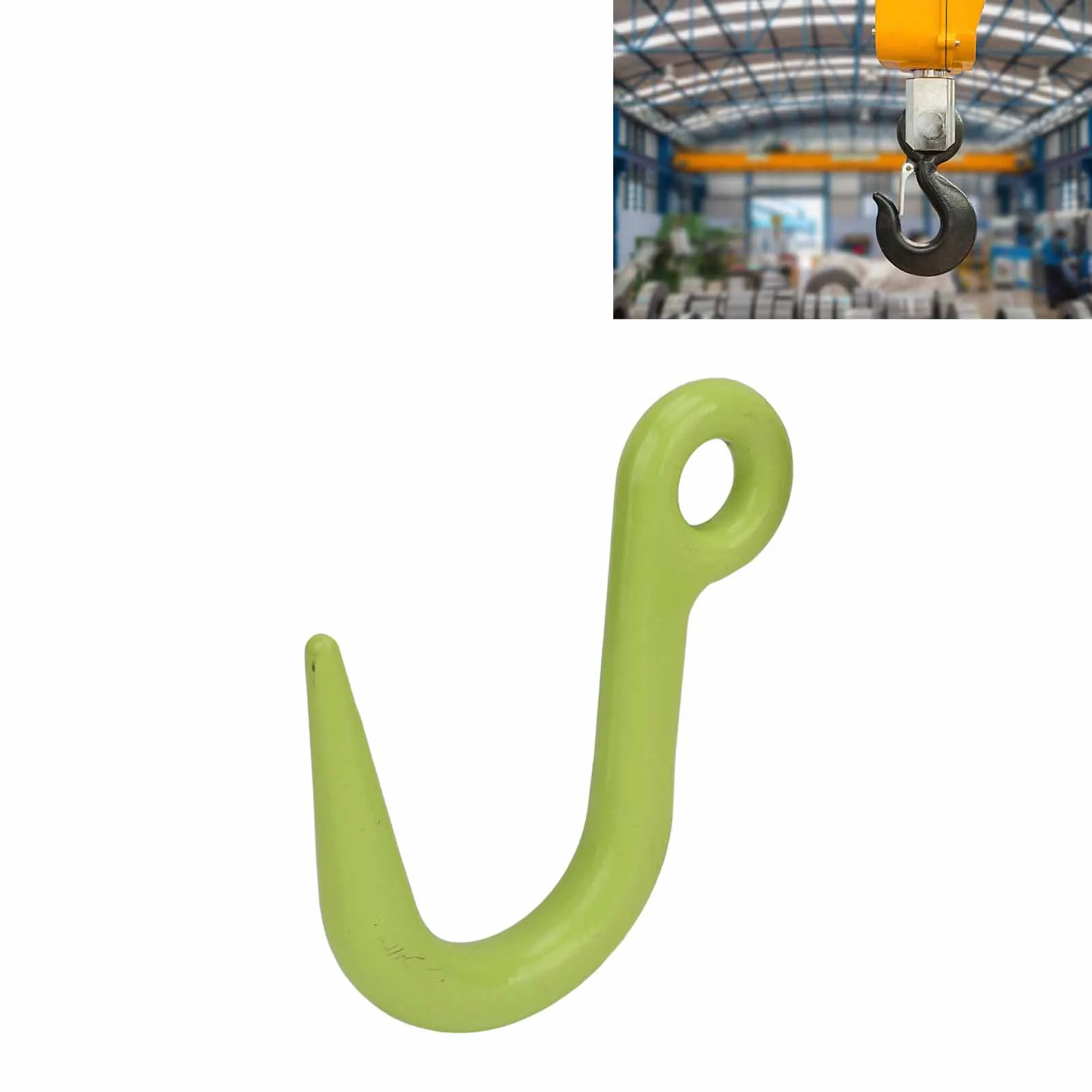 Alloy Steel Crane Hoist Hook Large Opening Lifting Hook 2T Load Bearing Alloy Steel Crane Hoist Hook for Industry