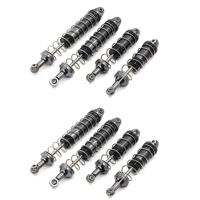 

4X Adjustable Oil All Metal Shock Absorbers Damper For Wltoys 12428 12423 12429 FY03 1/12 RC Car Upgrades Parts,Titanium