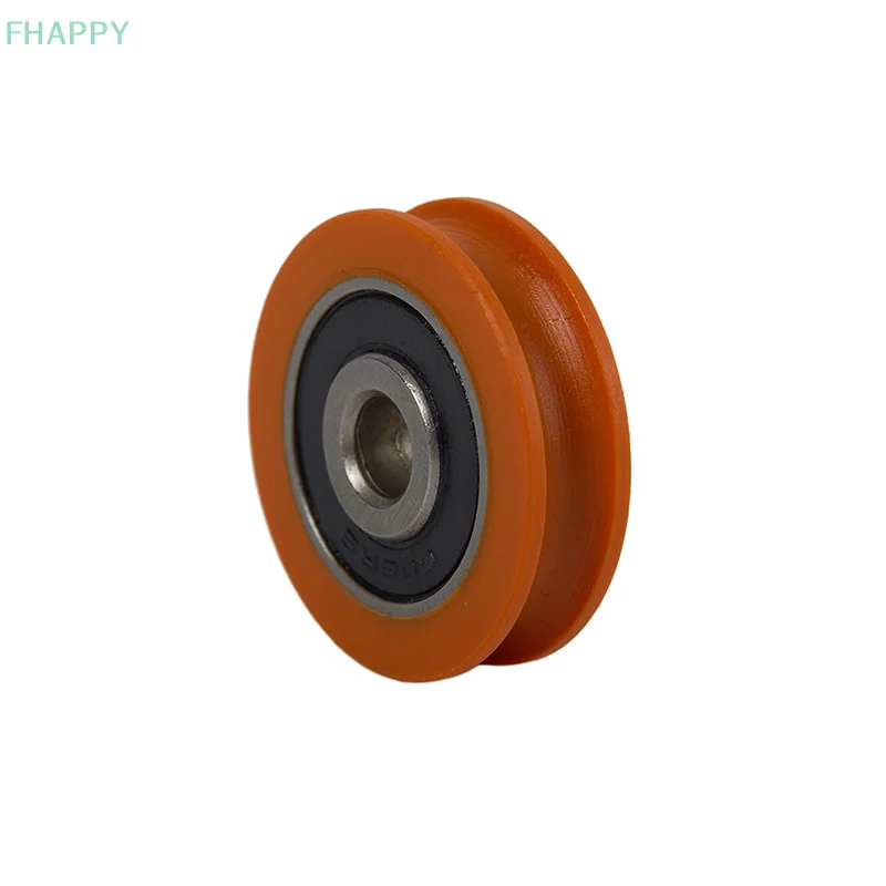 Rodamiento de ranura en U naranja de alta calidad, rueda de rodamiento en forma de U, polea POM, rueda de rodillo de guía para polea de cajón de ventana de puerta, 6x29x8mm