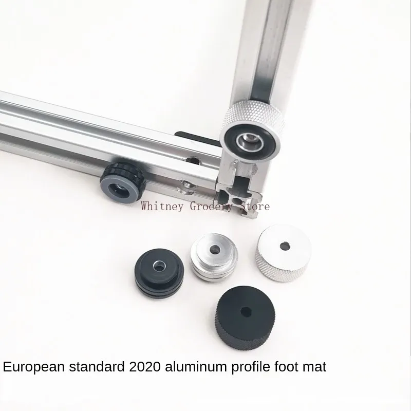4pcs/lot 2020 Aluminum Rod Connector European Standard 2020 Aluminum Profile Foot Pad Anti-vibration and Anti-skid Support Feet