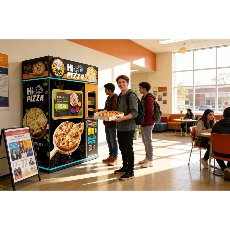 Fresh Hot Pizza Vending Machine Pizza Making Machine Outdoor Automatic Food Vending Machine Best Seller 24/7