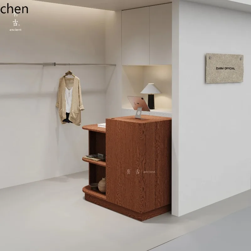 GZ-30  clothing store simple cashier reception desk women's clothing store small bar collection information desk customization