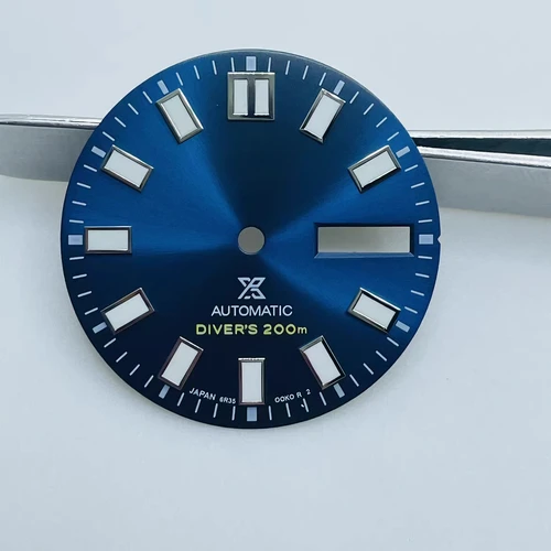 Imagen 2 del producto 28,5mm doble fecha NH36 Dial S logo Sunray 62MAS Prospex Green Mod Fit NH36 piezas de repuesto de reequipamiento para piezas de mod Seiko