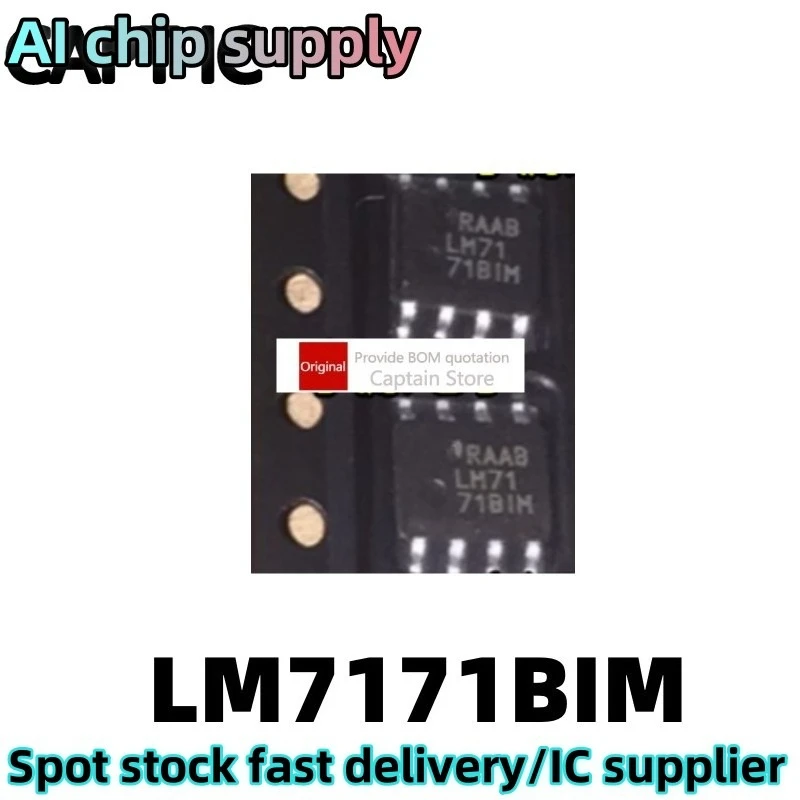 5PCS LM7171AIM LM7171BIM LM7171 SOP Voltage Feedback Amplifier SOP-8 Package