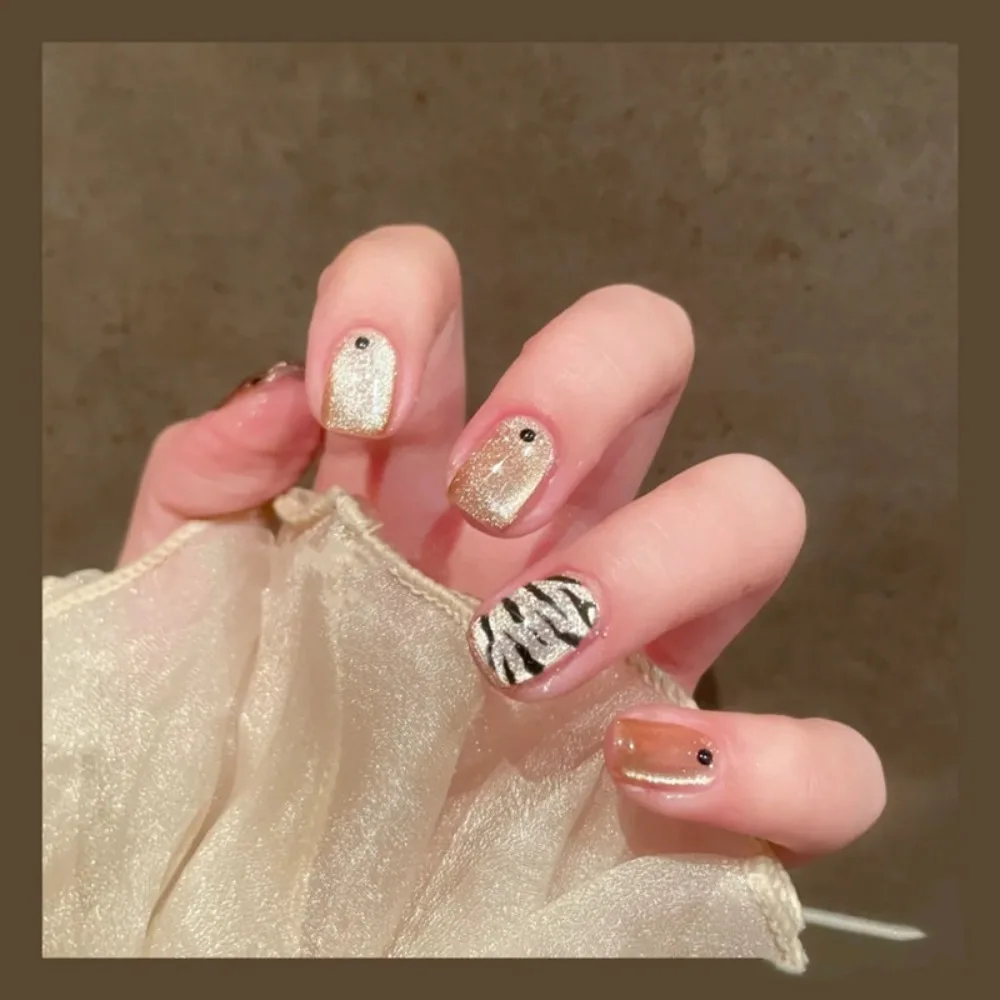 Unhas quadradas falsas francesas para mulheres, unhas falsas impermeáveis, cobertura completa, forma quadrada, manicure para uso, dia dos namorados