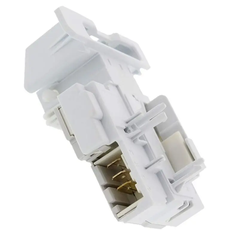 B59B Washer Door Lock Replacement 137353302, for Washing Machine Accessory, Universal Fit, Durable Plastic, White, Enhanced