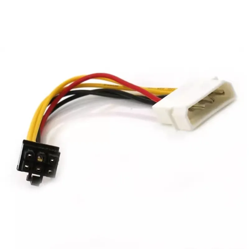 Computer Graphics Card Power Cord Dual 4PIN to 6PIN 6P to 4P Adapter Cable Single SATA to 6P pin 8P Power Cord