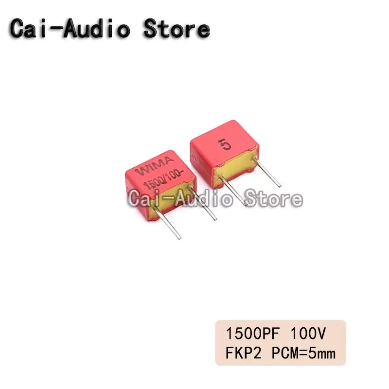 5PCS/10PCS/20PCS/Lot Brand NEW Germany WIMA FKP2 100V 1500PF 100V 152 1.5nf Film Capacitor 100v1500pf 100v152 Pitch 5mm 5%