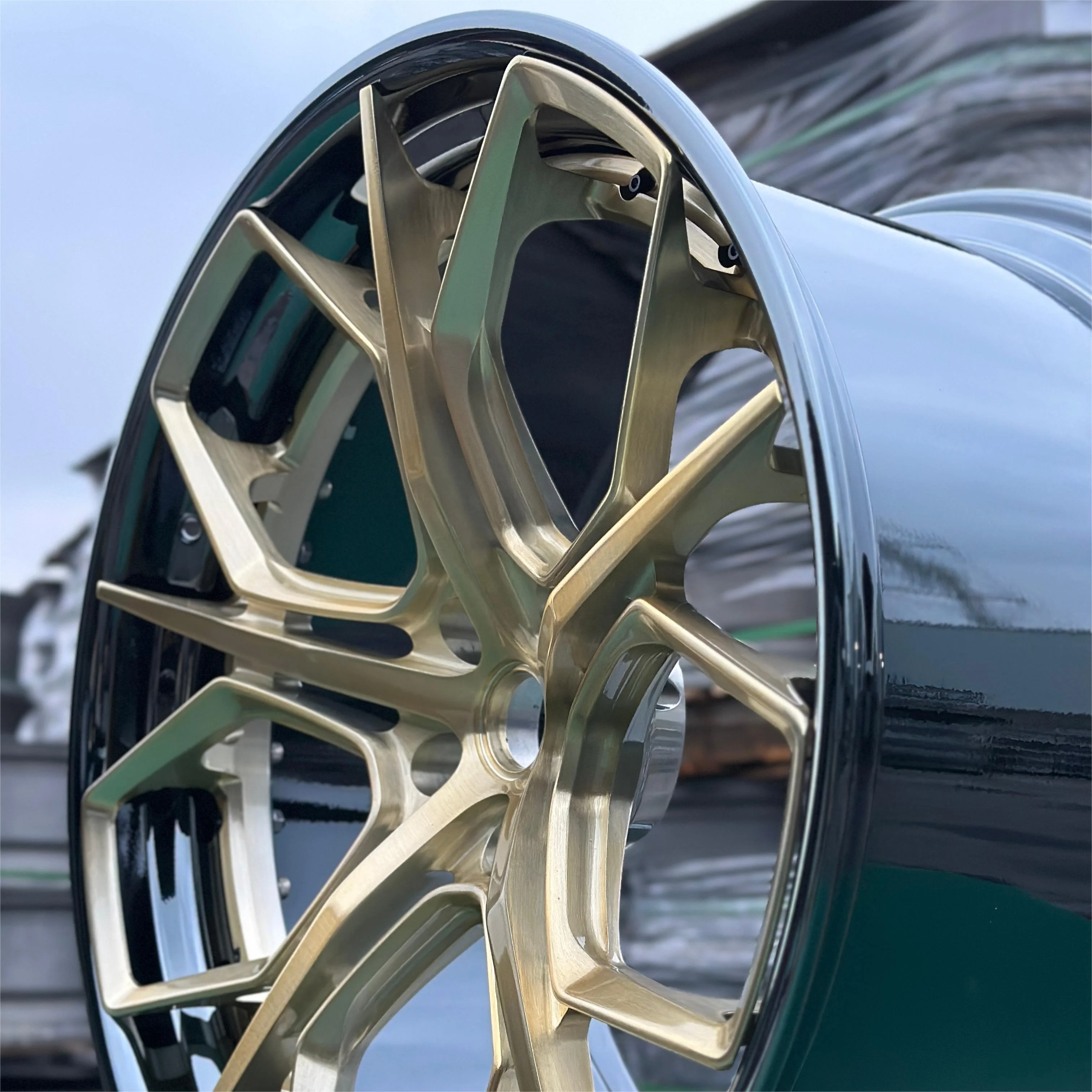 GVICHN Custom Forged Rims Deep Concave 6061-T6 Aluminum Alloy Two-piece Automobile Wheel Hub