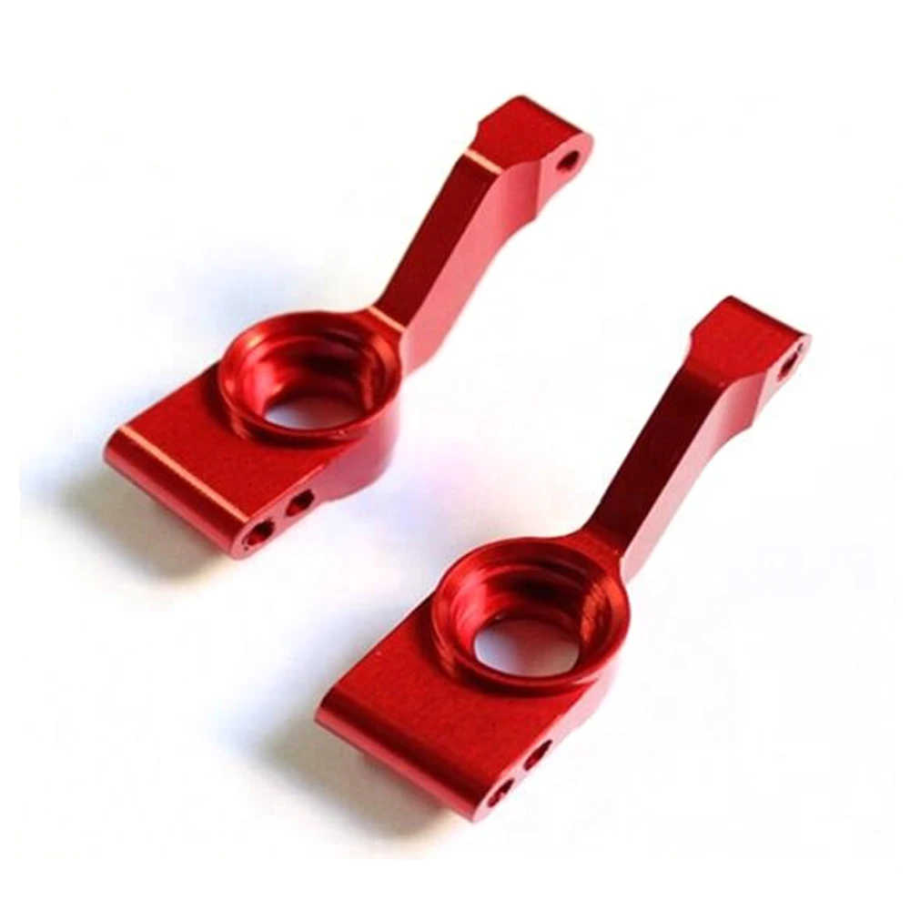Custom high-demand 6061 aluminum alloy machined parts, CNC-milled and CNC-machined parts with red anodized finish