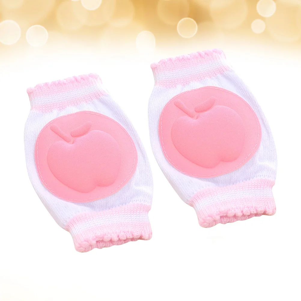 1Pair Infant Kneepads Crawling Safety Protector Breathable Sweat Absorbing Durable Washable Blue Baby Kneepads