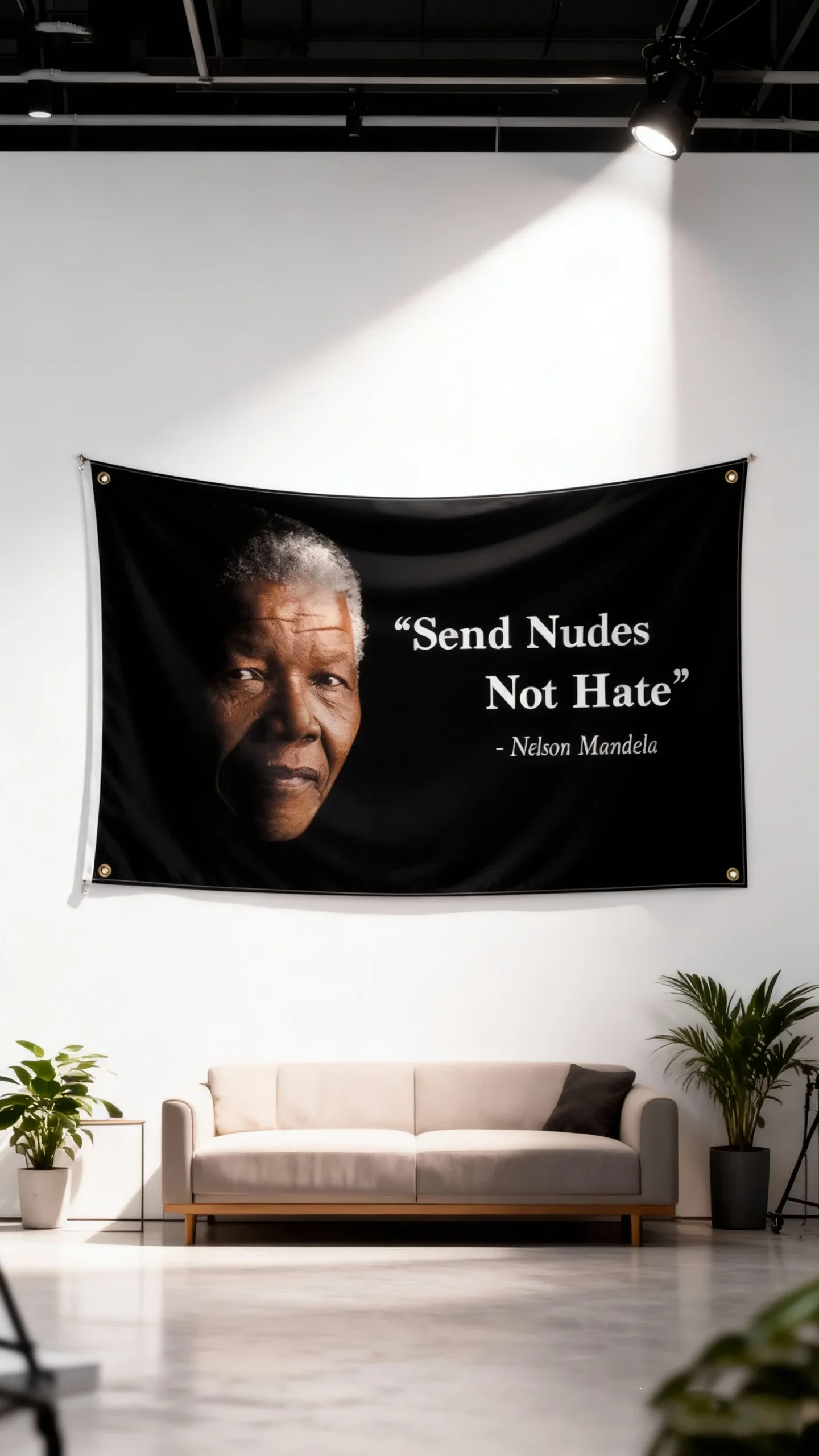 Send Nudes Not Hate Funny Meme Flag 3x5ft Premium Polyester Fade Resistant with Brass Grommets for Dorm Man Cave Party Decor