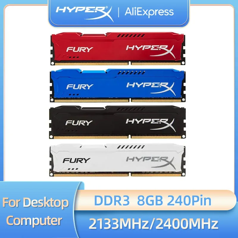 메모리 Ram DDR3 8GB 2133MHz 2400MHz 데스크탑 메모리 PC-17000 19200 240 핀 DIMM 1.5V 메모리 RAM 메모리 모듈