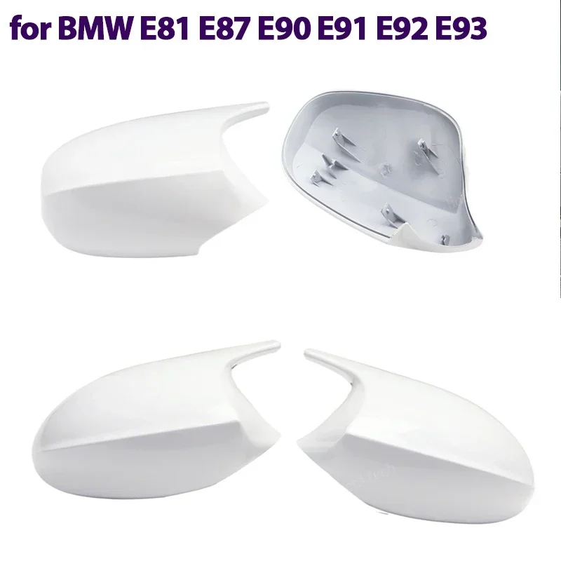 1 Pair Rearview Side wing mirror cover cap White M Look for BMW E90 E91 E92 E93 E81 E87 E82 E88 3 1 Series