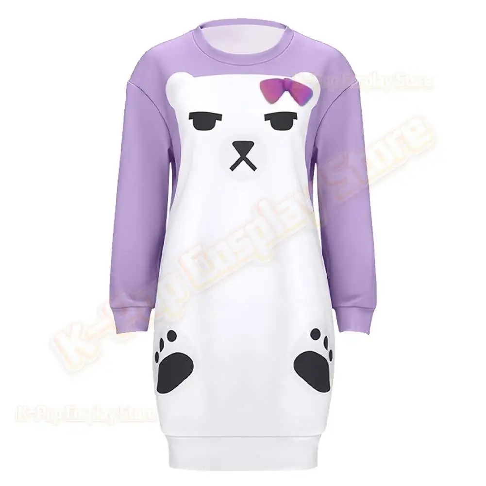 Kpop رومي زوي ميرا شيطان الصيادين تأثيري حلي الأطفال الفتيات لطيف بيجامة مطبوعة لعب الأدوار الزي هالوين كرنفال البدلة