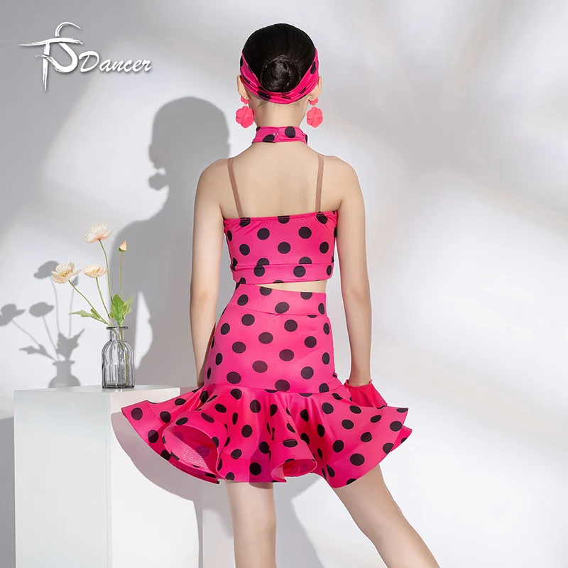 زي تدريب الرقص اللاتيني للفتيات، زي أداء جديد للأطفال، ضوابط المنافسة، فستان الرقص اللاتيني