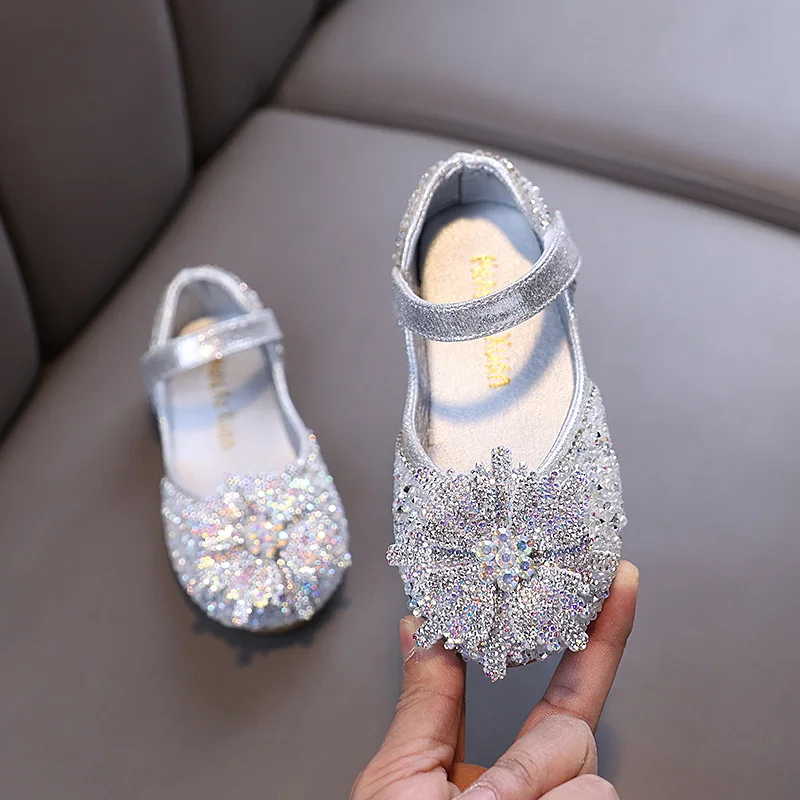 

Весенне-осенние детские кожаные туфли: новые повседневные туфли для девочек, балетки-принцессы, детские туфли без каблука