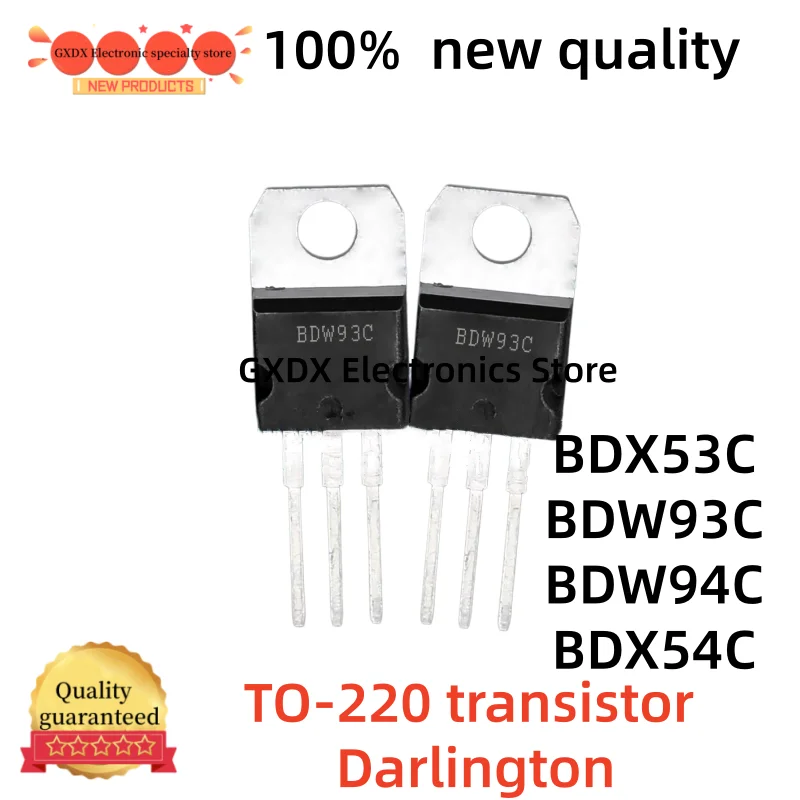 10-20pcs 100% new quality  BDW93C BDW94C BDX53C TO220 BDX54C BDW93 BDW94 BDX53 BDX54 TO-220 transistor Darlington