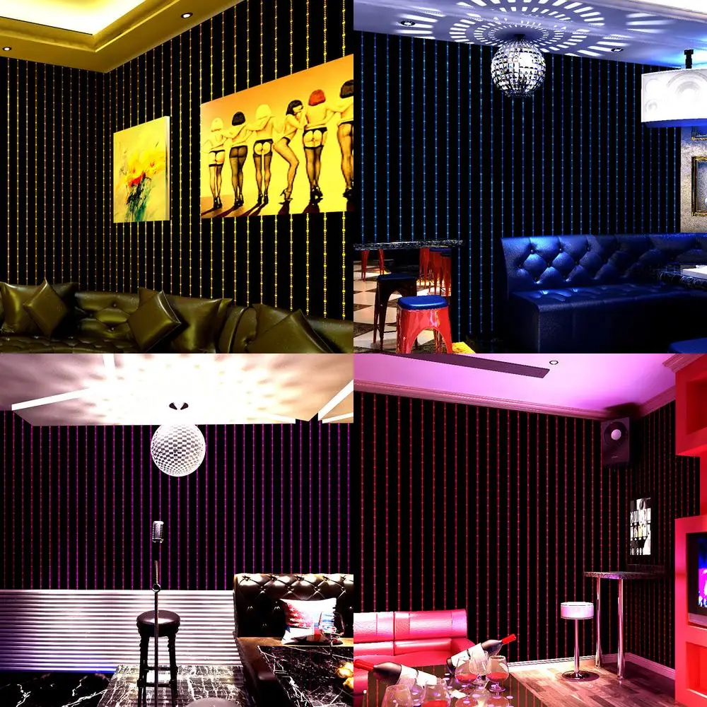 KTV Wallpaper 3D Reflective Shiny Wall Fabric for Bar Internet Cafe Creative Corridor Background Wall Decor