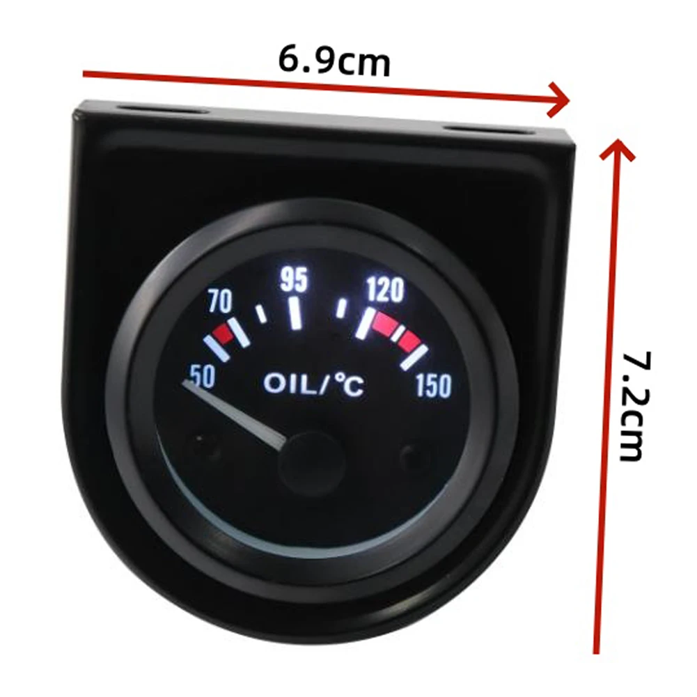 NPT Sensor Oil Temperature Gauge Plastic And Metal Quality Materials Compatible With 12 Volt Cars As Shown Car Maintenance