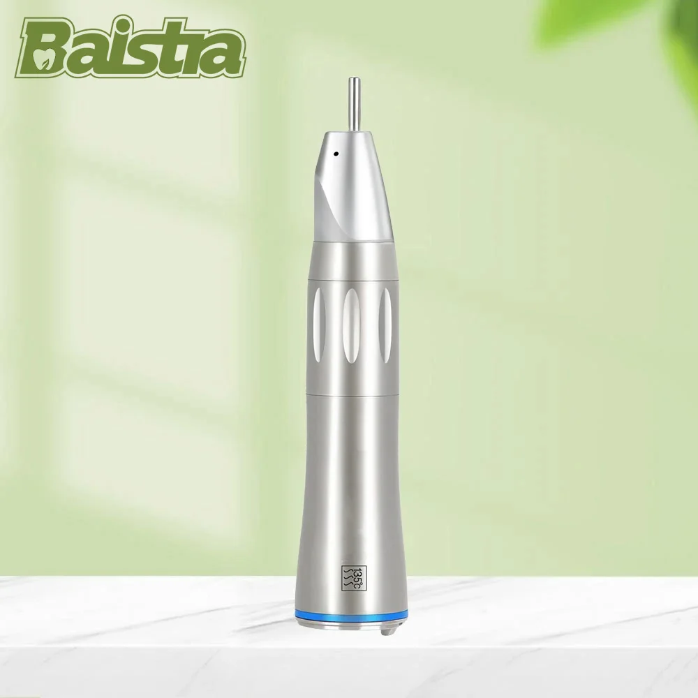 

Dental Optic Fiber Low Speed Handpiece 1:1 LED Straight Dentist Handpieces Fit for HP φ2.35mm Burs Internal/External Water Spray