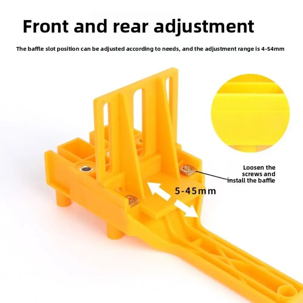 

Handheld Wood Doweling Jig Drill Locator Straight Hole Clamp Carpenter Clamp Drill Guide ABS Plastic Guide Woodworking Hole