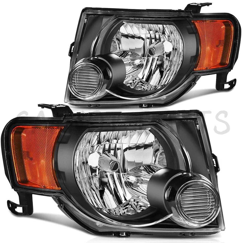 

Pair Front Left+Right Headlights Assembly For 2008-2012 Ford Escape