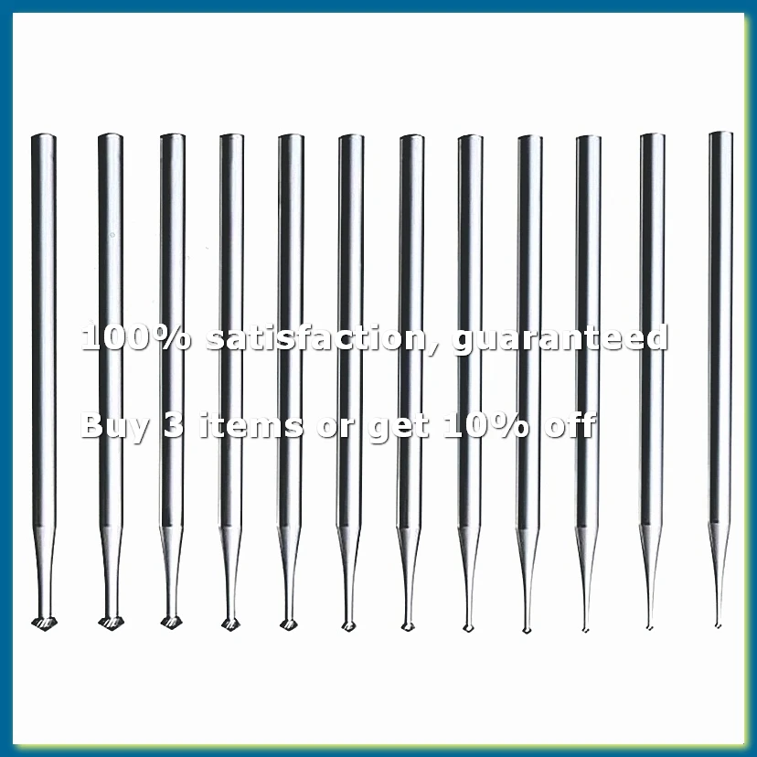 12 Pcs 90º Hart Burr - 3/32Inch Shank 90 Degree Heart Burs Jewelry Engarving Bits Lapidary Burr Set-AD33