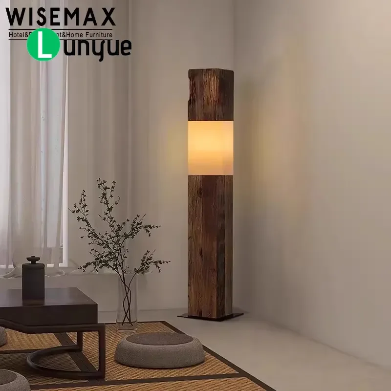 Japanese Style Wood Acrylic Floor Rack Living Room Furniture Wedding Decoration Bright Highlight Home Mood Light For Home