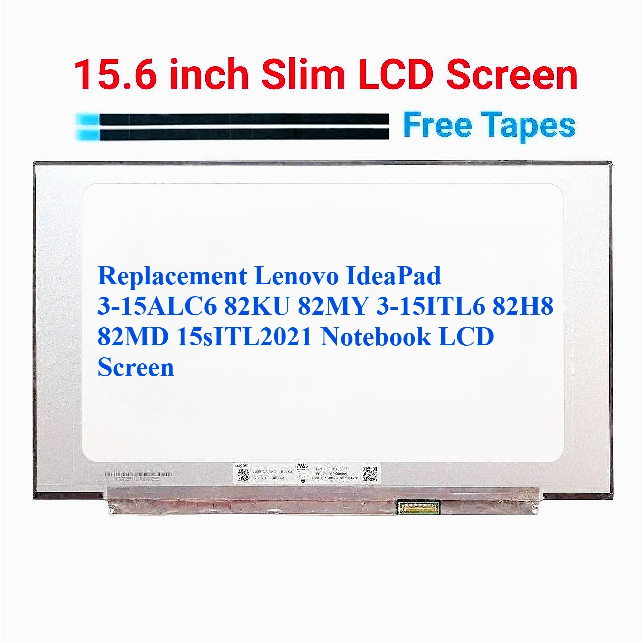 

Сменный ЖК-экран для ноутбука Lenovo IdeaPad 3-15ALC6 82KU 82MY 3-15ITL6 82H8 82MD 15sITL2021