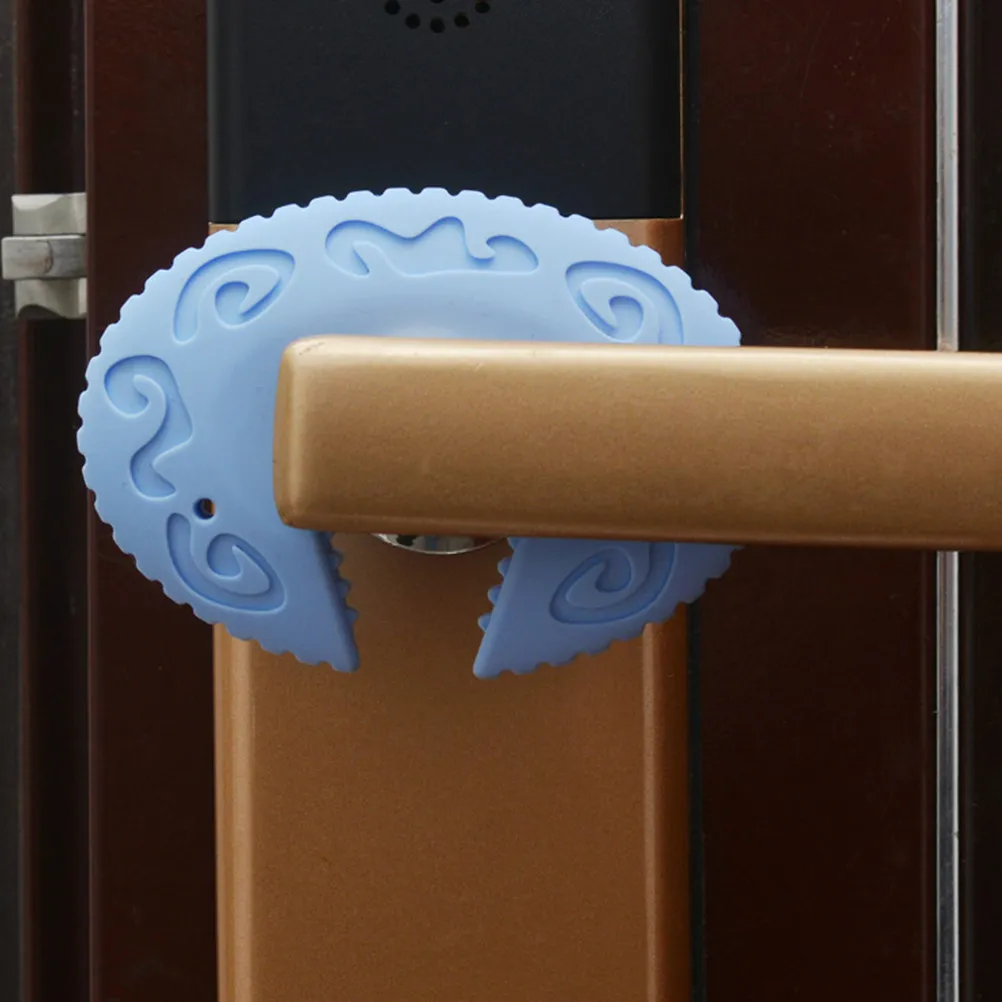 3Pcs Silicone Door Stop Door Stopper Flexible Safe Lock Deadbolt Stopper Home Anti-Pinch Guard -Proof Tool