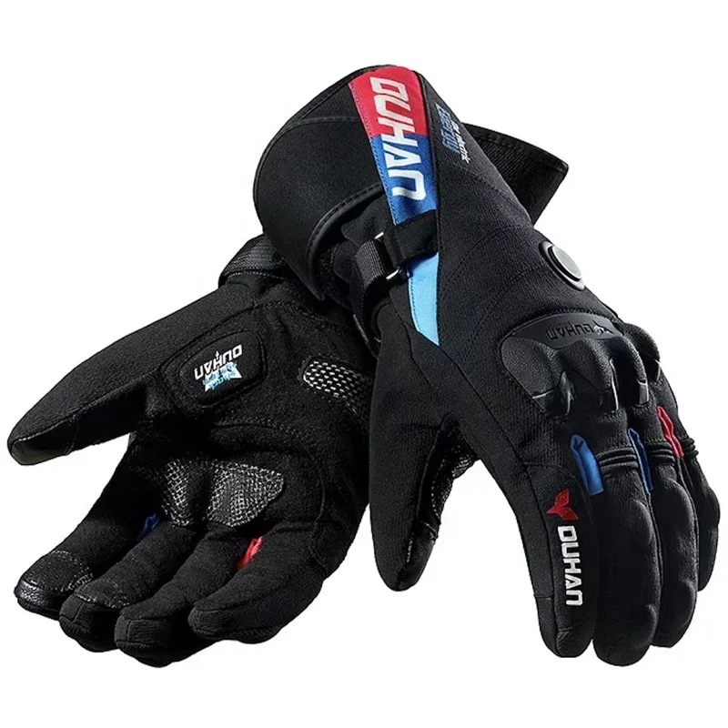 

Rechargeable Battery Heated Electrical Motorcycle Warm Black Ski Winter Safety Heated Gloves