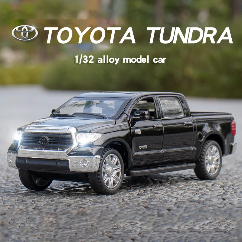 

1/32 Toyota Tundra Pickup Alloy Model Car Desert Suv Off-road Vehicle Diecast Metal Scale Toy Car Sound Light Gift For Children