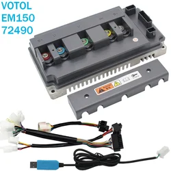 VOTOL EM150 180A 72490 Electric Motorcycle Scooter sine wave Brushless DC hub QS Programmable in-drive spoke motor controller