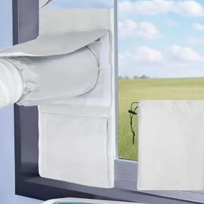 Portable Air Conditioner Sealing Cloth 28x162cm Oxford Fabric Window Kit For Hot Air Suppression Indoor Cooling Parts
