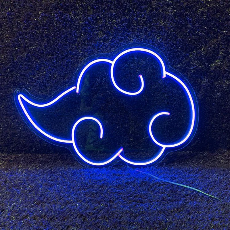 Custom Neon Sign Akatsuki Anime LED USB Light Wall Decor Home Bedroom Gaming Room Decoration Creative Gift Red Cloud Logo