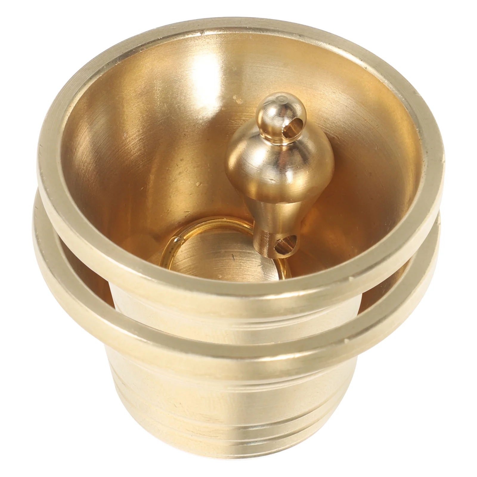 

2 Pcs Vintage Decor Brass Bell Craft Bells Decorative Door Decorate Golden Bronze Large Pendants