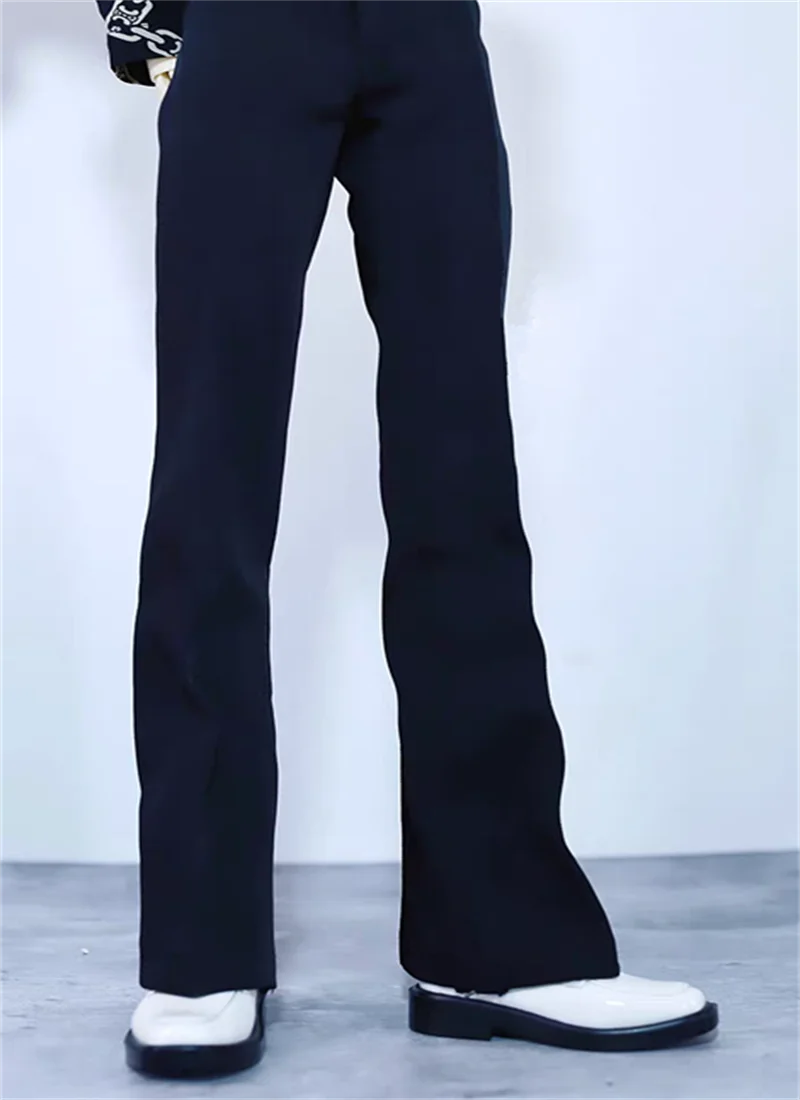 Roupas de boneca bjd são adequadas para tamanhos 1/4 1/3 68 70 id75 calças largas pretas calças compridas calças de terno calças de reparo de pernas calças masculinas