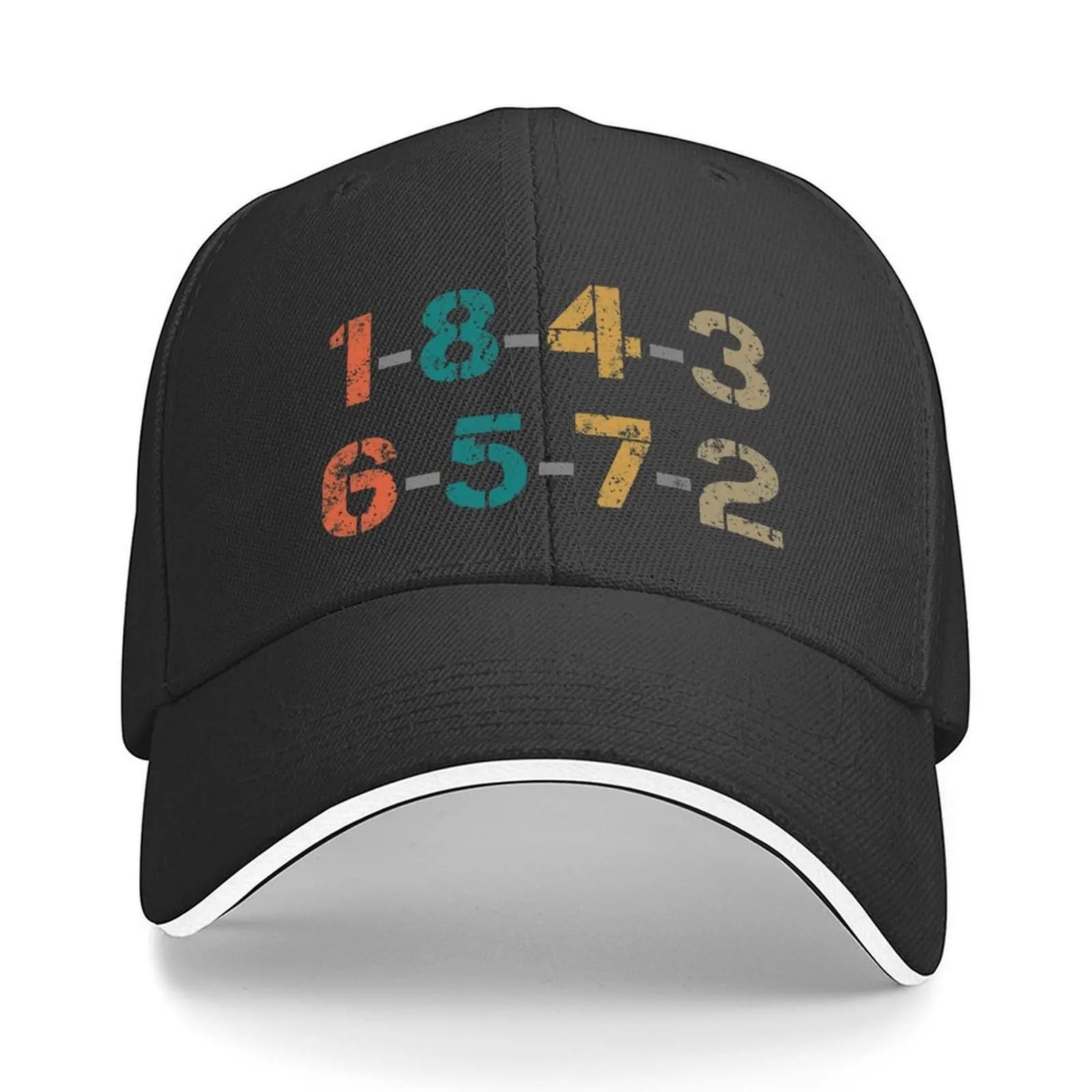 1-8-4-3-6-5-7-2 V8 محرك إطلاق النار الطلب قبعة بيسبول أيقونة قبعة الجولف رجل قبعة رياضية مضحك قبعة أنيقة المرأة القبعات الرجال