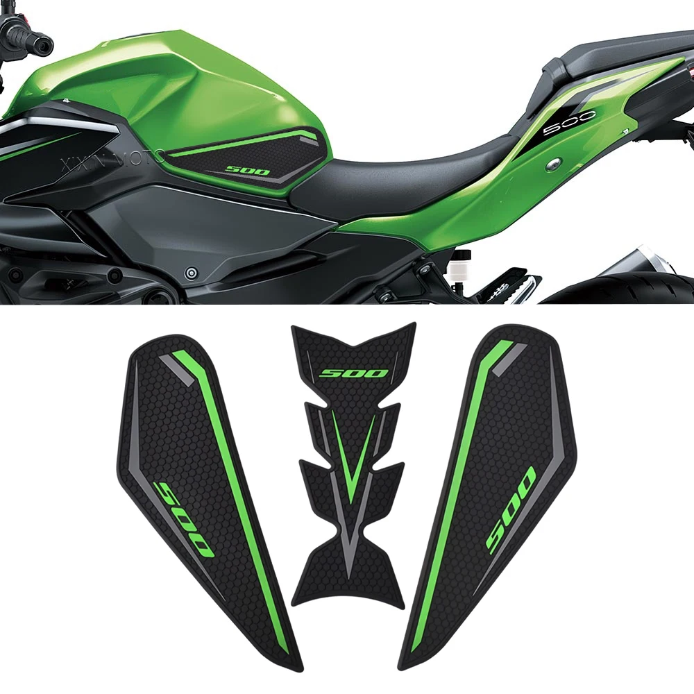 

Наклейки для мотоциклов Kawasaki Z500 Ninja500 2024 2025, противоскользящие водонепроницаемые накладки на боковой часть топливного бака для Ninja Z 500 SE