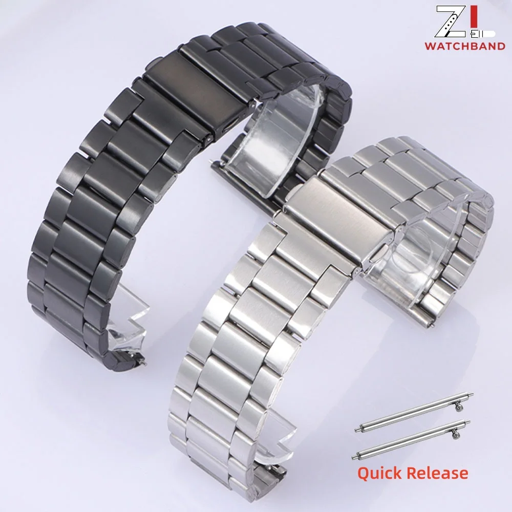 Steel Watch Strap for Samsung Gear S5 S4 S3 Frontier Classic Watchband for HUAWEI 41mm 42mm 46mm Accessorie 20mm 22mm Watch Belt