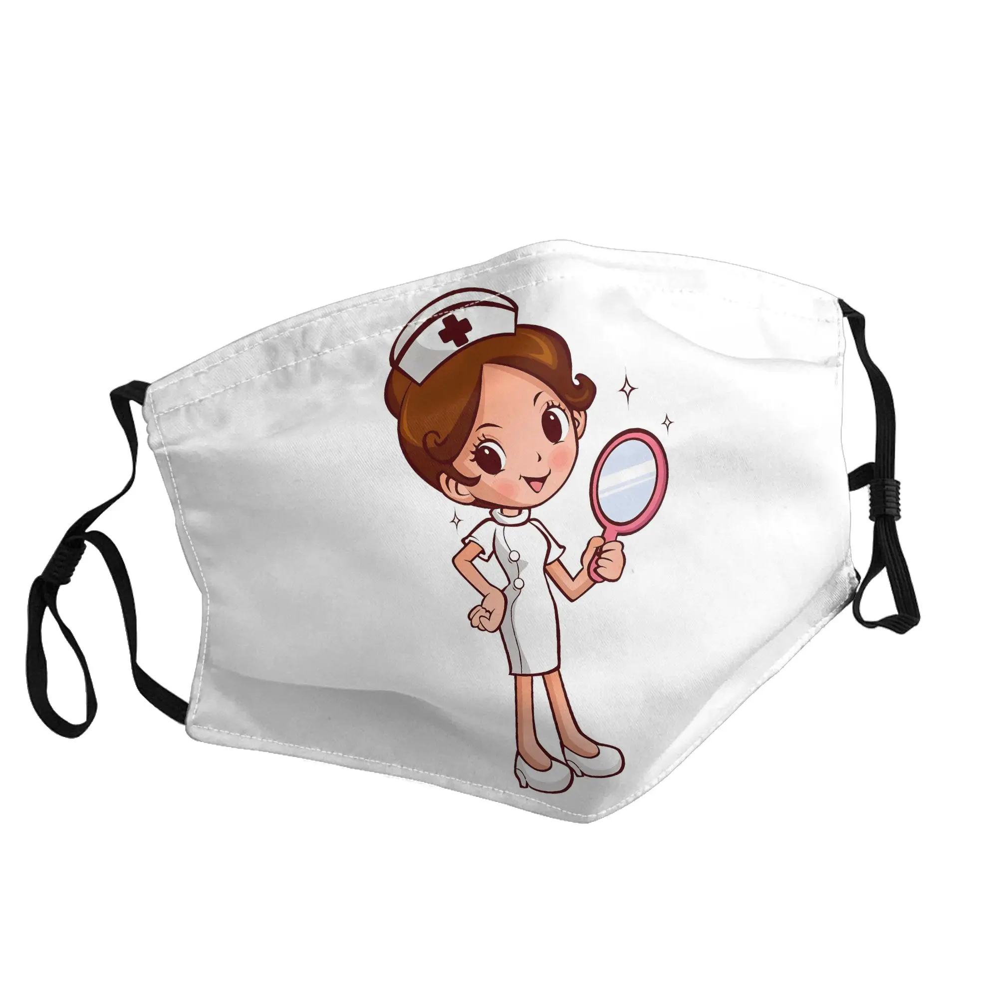 

Маска для медсестер унисекс, модная, с принтом, для улицы