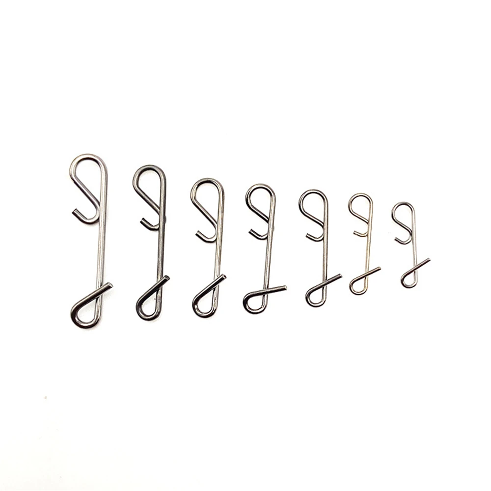 1000pcs Fishing Accessory Swivel Hook Wrapping Snap Fishing Line Wire Connector Snap Pin Without Knot Tackle Tool Lure Kit Pesca