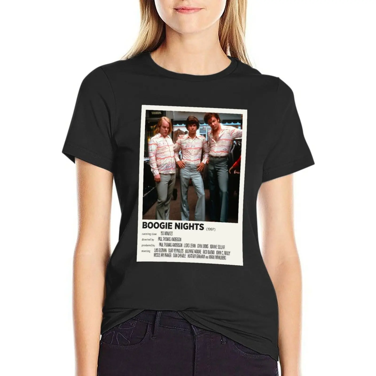 Boogie Nights (1997) Alternative Film Poster T-Shirt Aesthetic clothing oversized t-shirts for Women loose fit